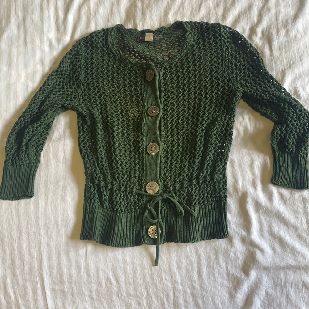 Banana Republic dark green cardigan size small